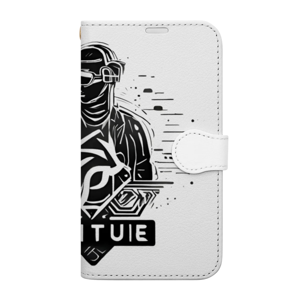 Unique Existenceのfuture man Book-Style Smartphone Case