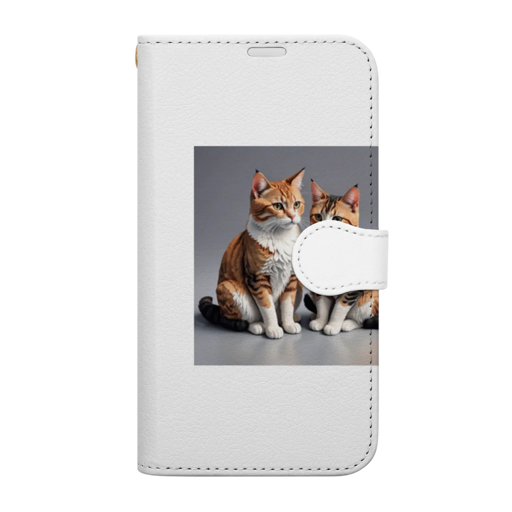 Kobayashi Kayoのデート中の猫 Book-Style Smartphone Case