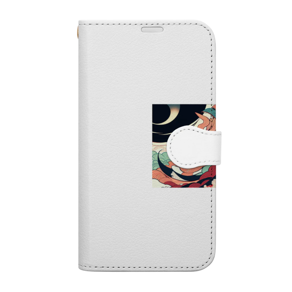 Tarionのうきよ犬3 Book-Style Smartphone Case