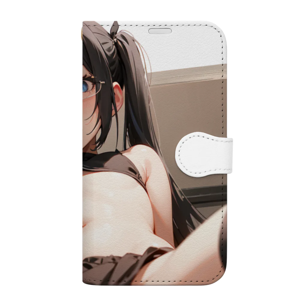 美少女学院の黒髪幼女　美鈴ちゃん Book-Style Smartphone Case