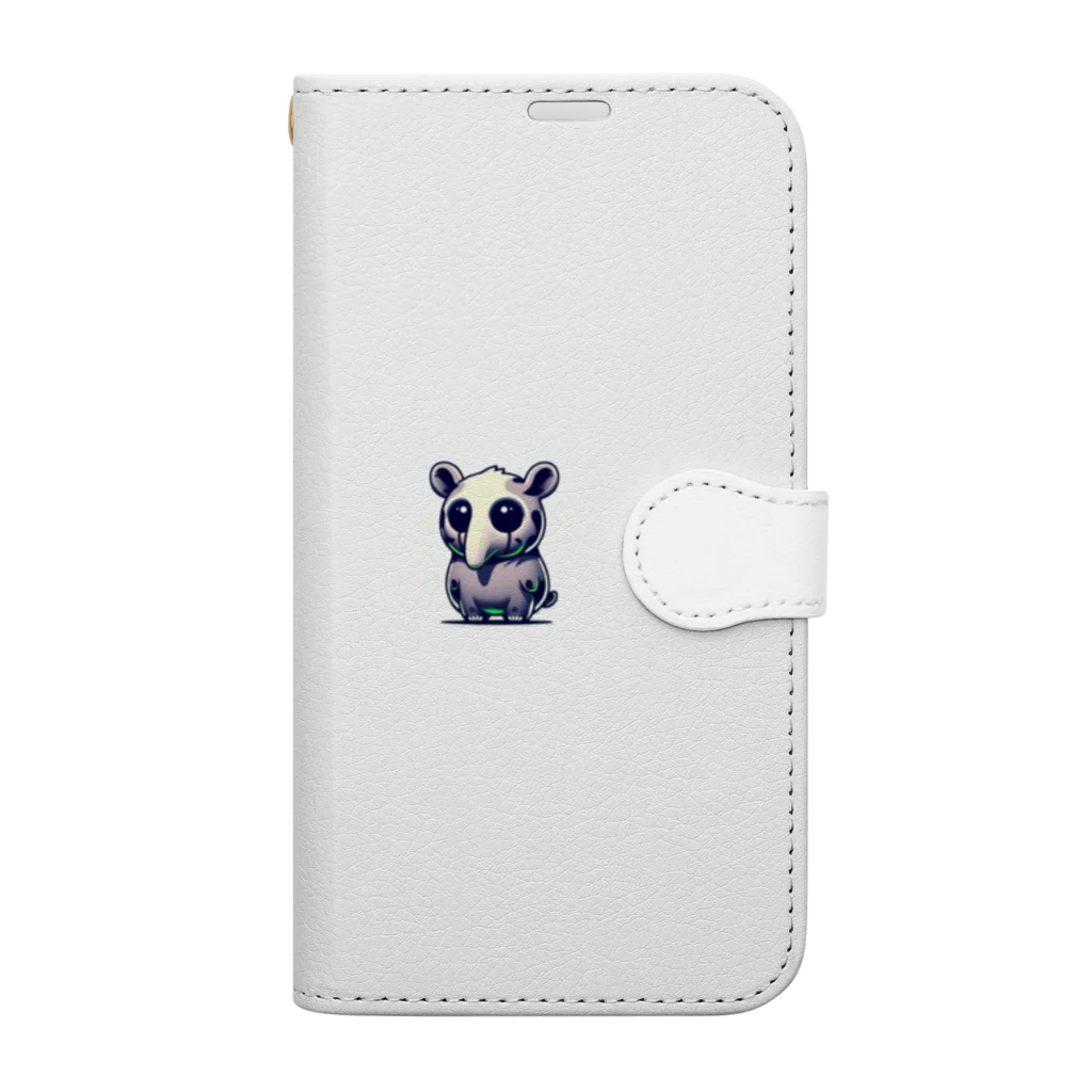 たんたん狸の不気味で可愛い森の不気味で可愛いバク001 Book-Style Smartphone Case