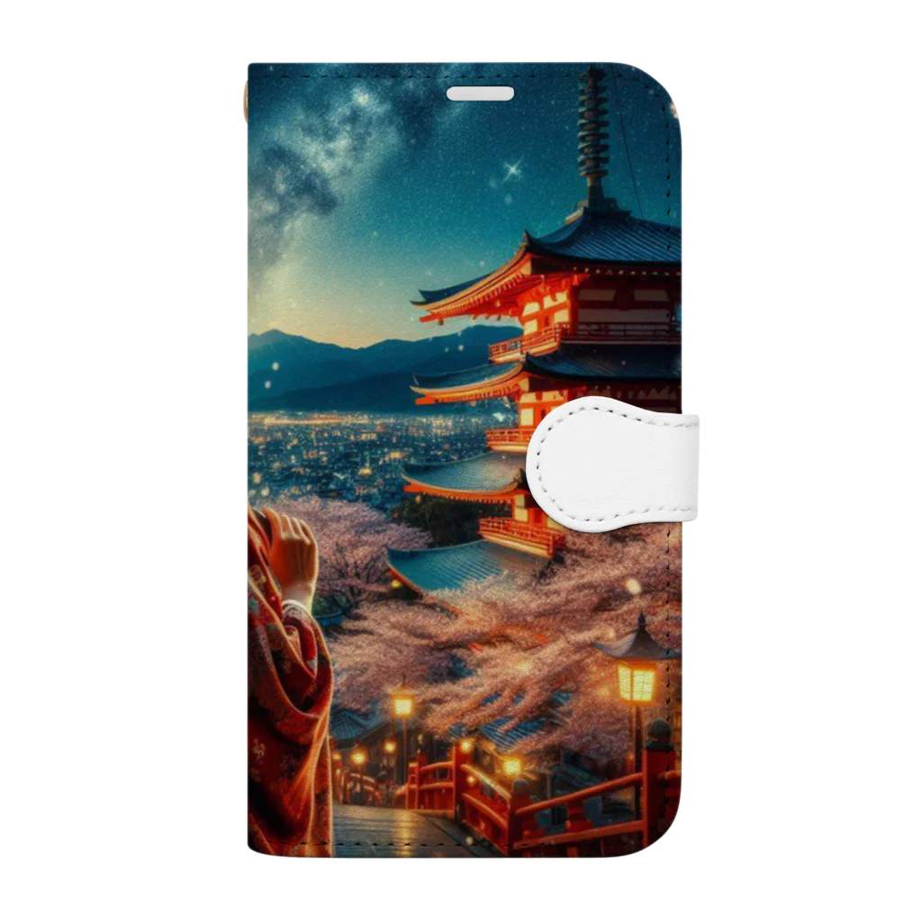 終わらない夢🌈の和の風景✨ Book-Style Smartphone Case