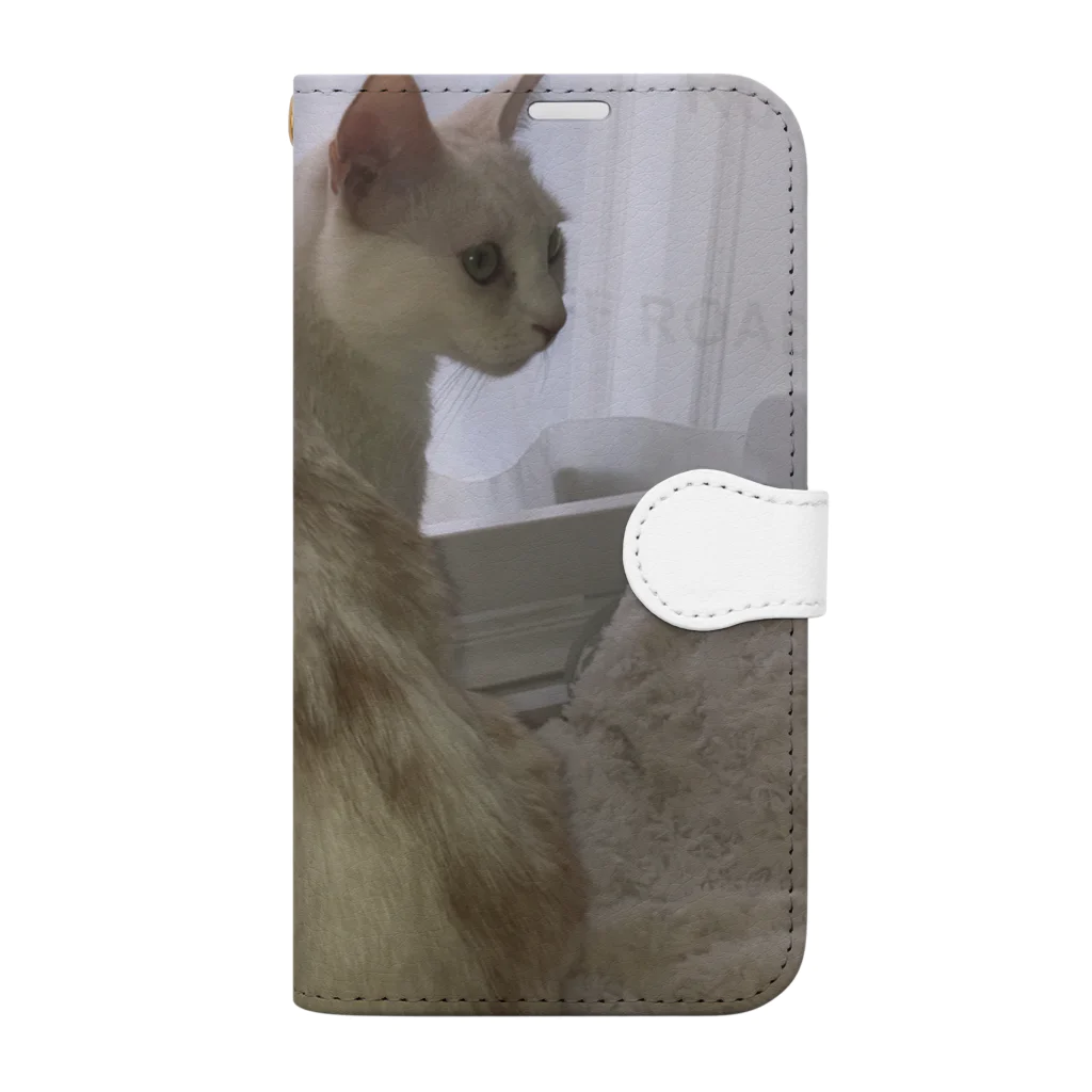 Mizuki・ASIA CATの後ろ美猫MILU🐾 Book-Style Smartphone Case