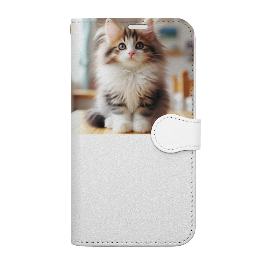 Creation CATのゴージャスCAT Book-Style Smartphone Case