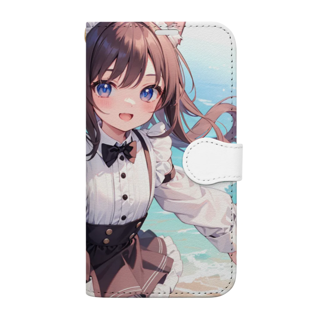 yos-1292583のねこニコばん Book-Style Smartphone Case