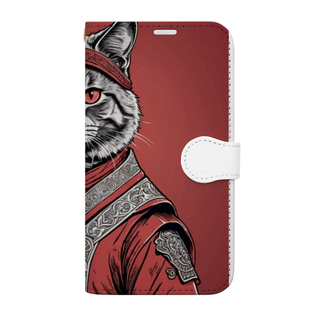 hogarakuの縄文猫 Book-Style Smartphone Case