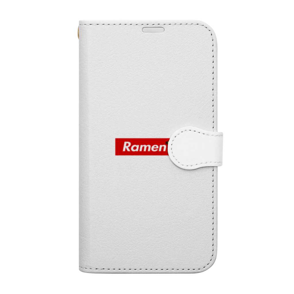 おもしろいTシャツ屋さんのRAMEN部 ラーメン部 Book-Style Smartphone Case