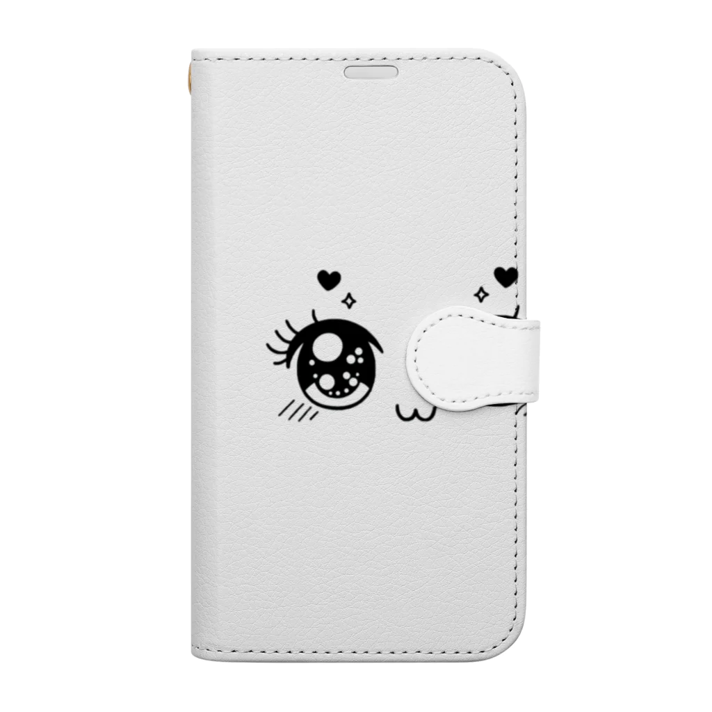 yielanggo007の可愛い瞳 Book-Style Smartphone Case