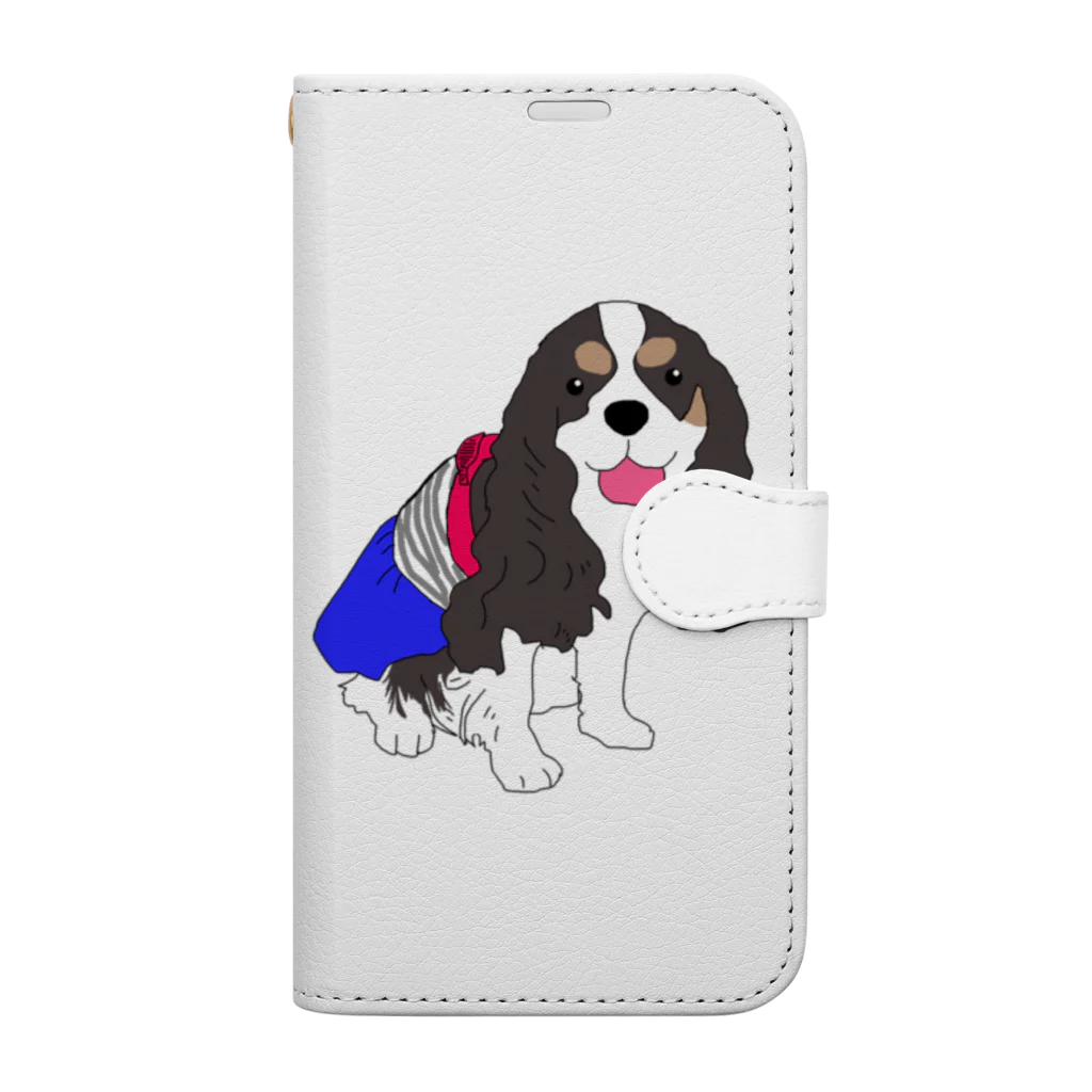 I Love Dog 0467のSarah-iPhoneケース 手帳型スマホケース