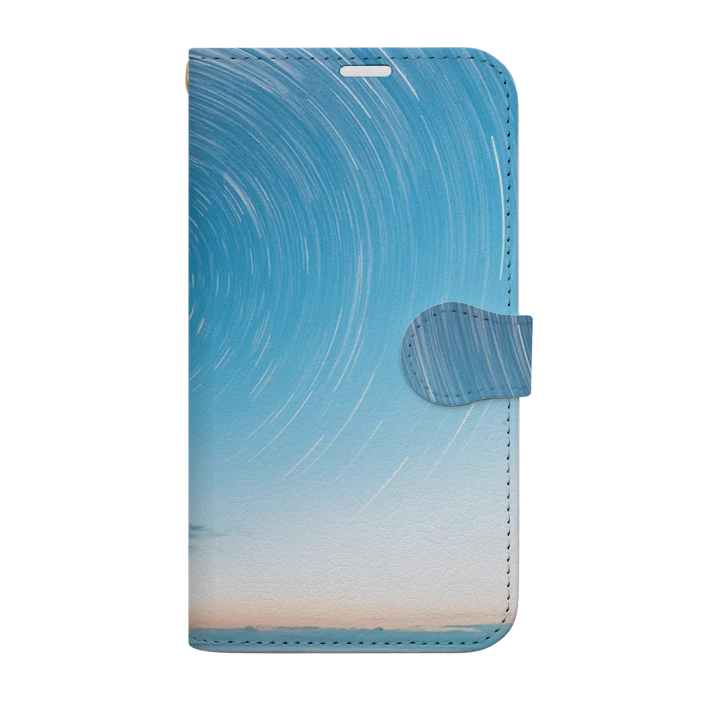 chan-takehaniの時間の渦 Book-Style Smartphone Case