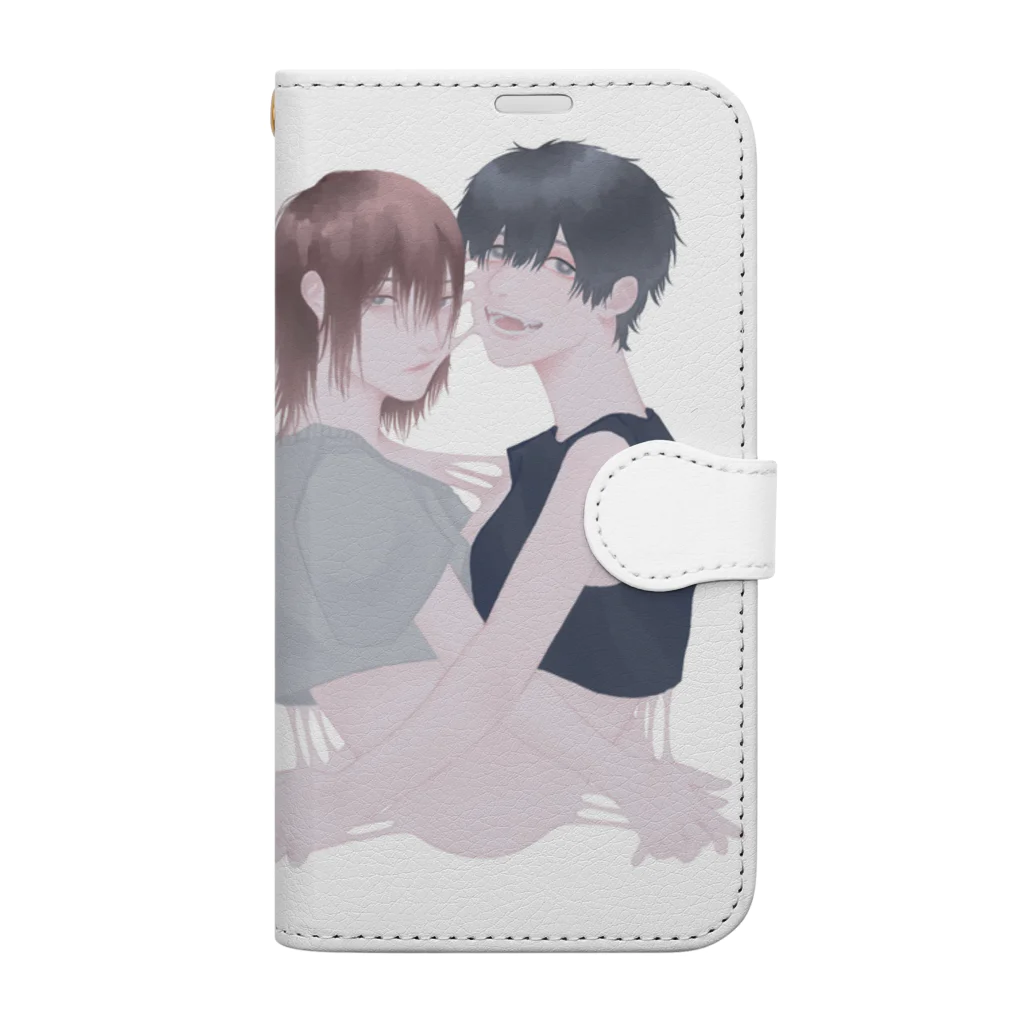 いもむしの繋がる Book-Style Smartphone Case