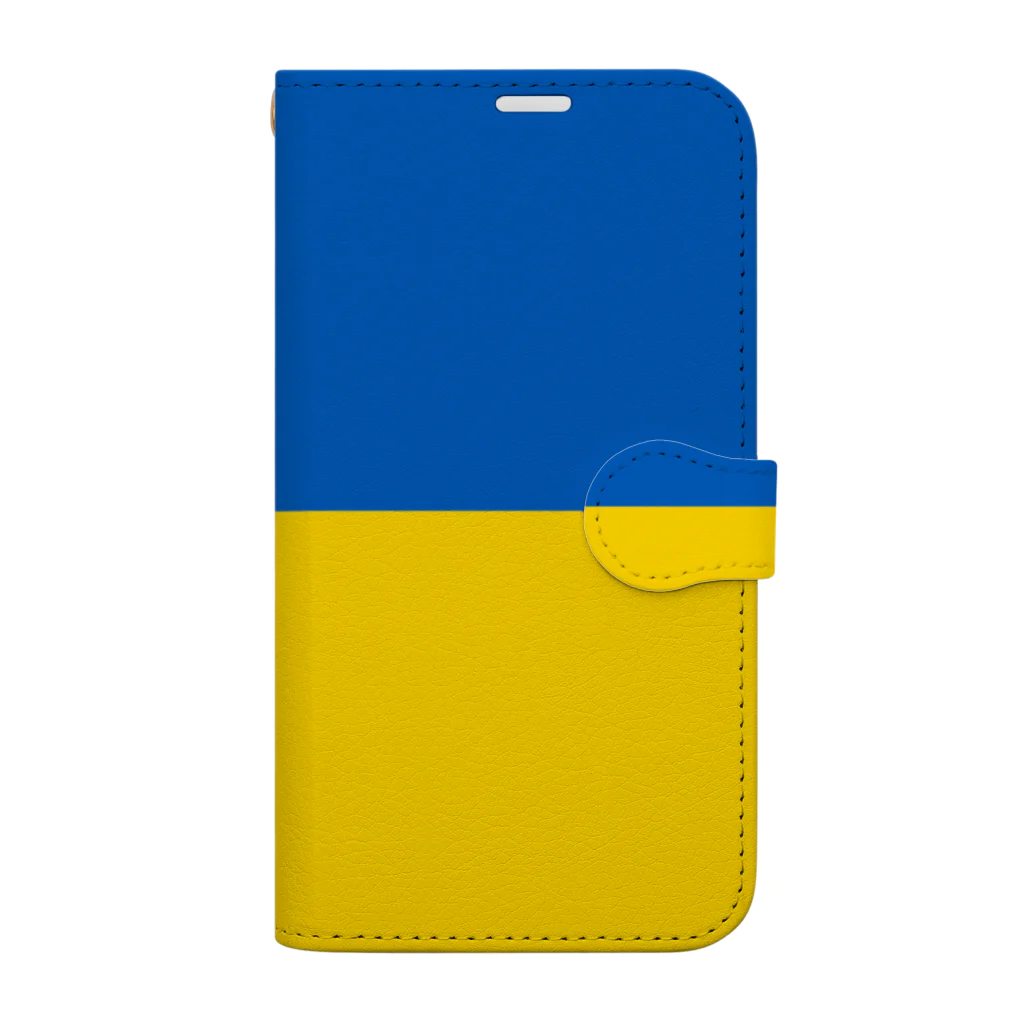 お絵かき屋さんのウクライナの国旗 Book-Style Smartphone Case