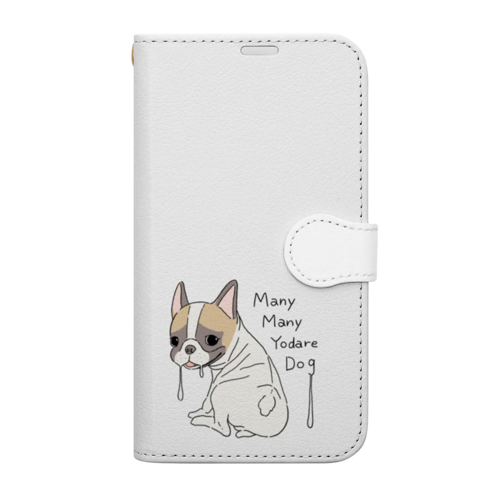 YouTube医療大学のMany Many Yodare Dog Book-Style Smartphone Case