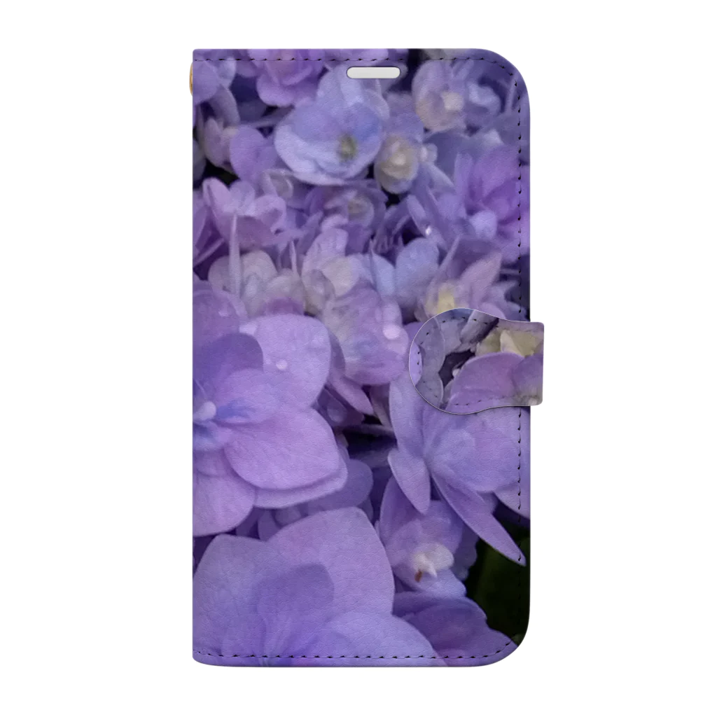 yurisacinの紫陽花（紫） Book-Style Smartphone Case