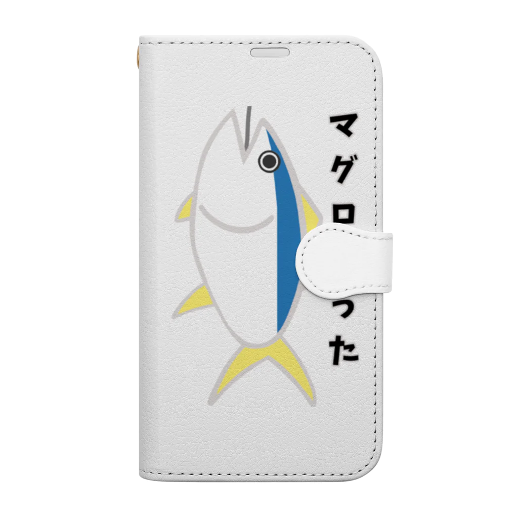 aiueoneko358のマグロを釣った日 Book-Style Smartphone Case