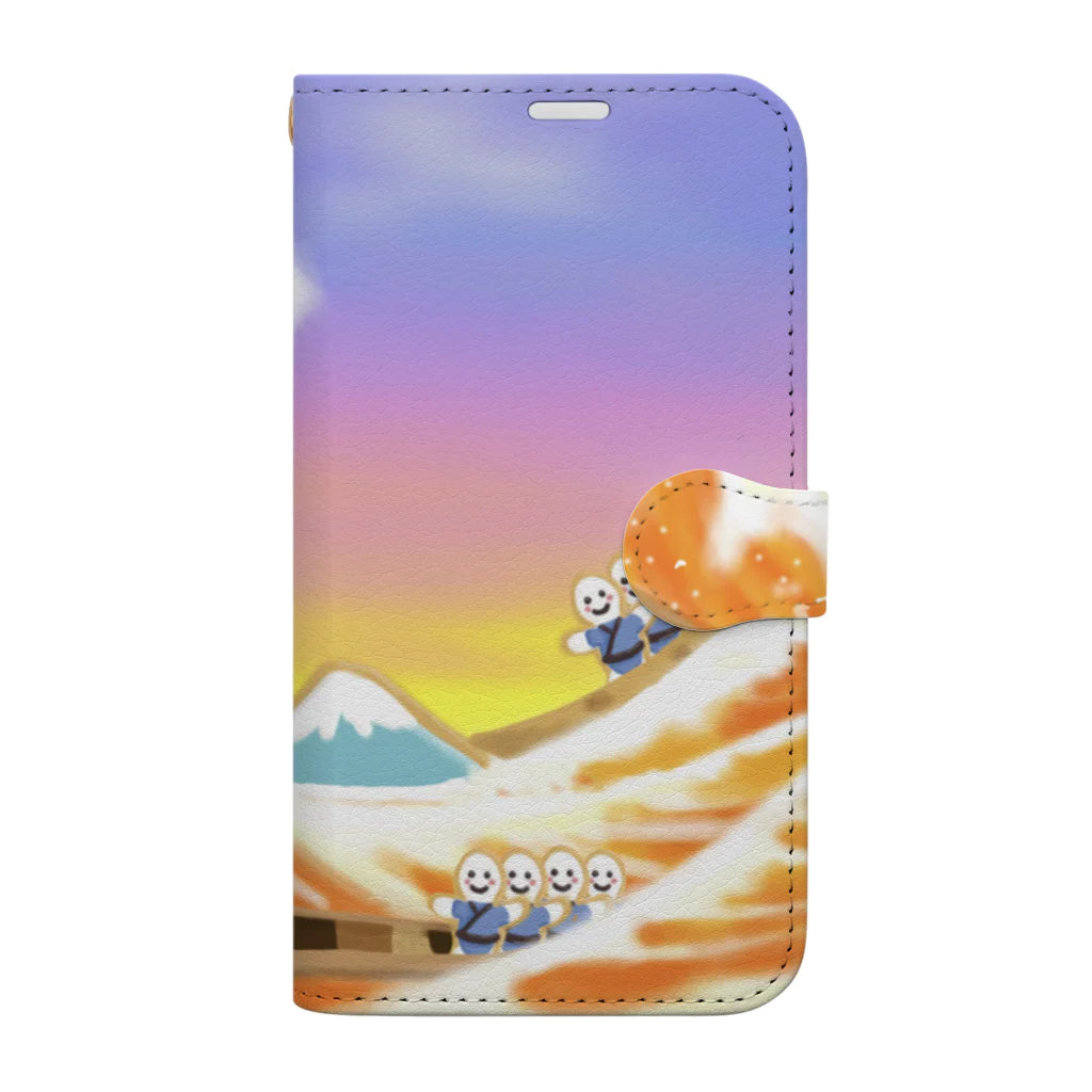 うわの さちのお菓子東海道五十三次 Book-Style Smartphone Case