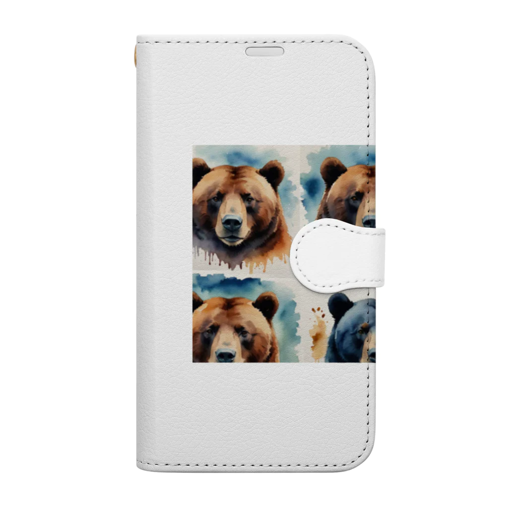 noyunoyuのクマの鼻 Book-Style Smartphone Case