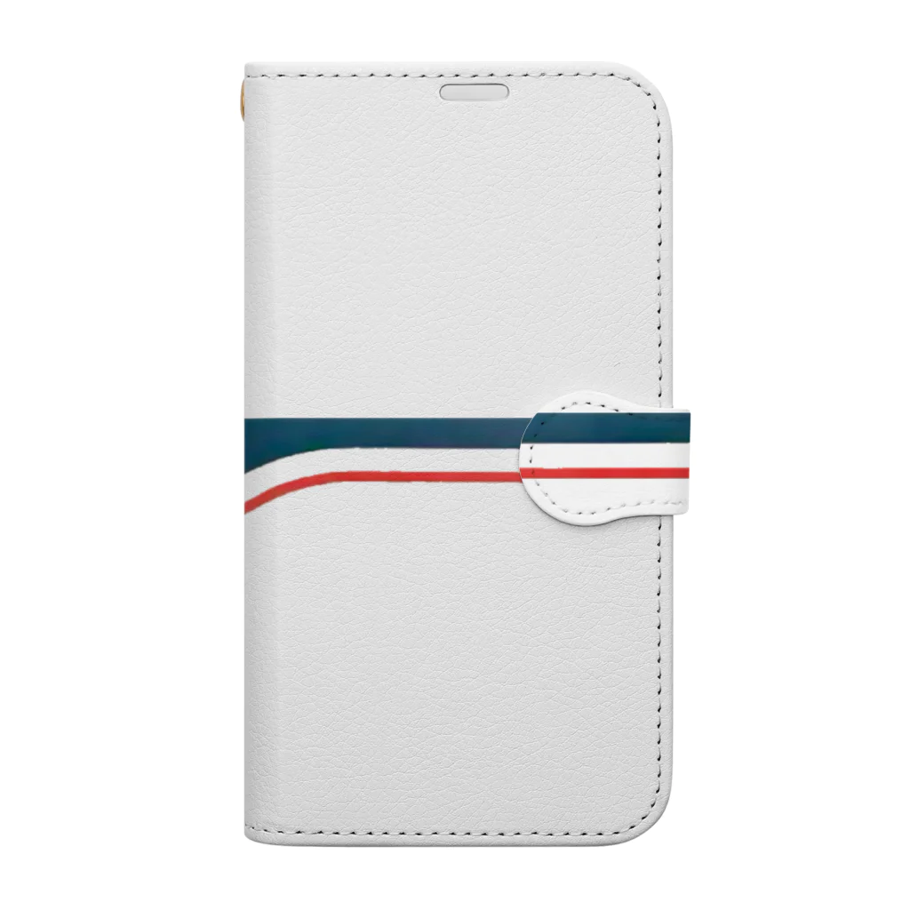 レールファン&スピリチュアルアイテムショップのバスカラー風　k01 Book-Style Smartphone Case