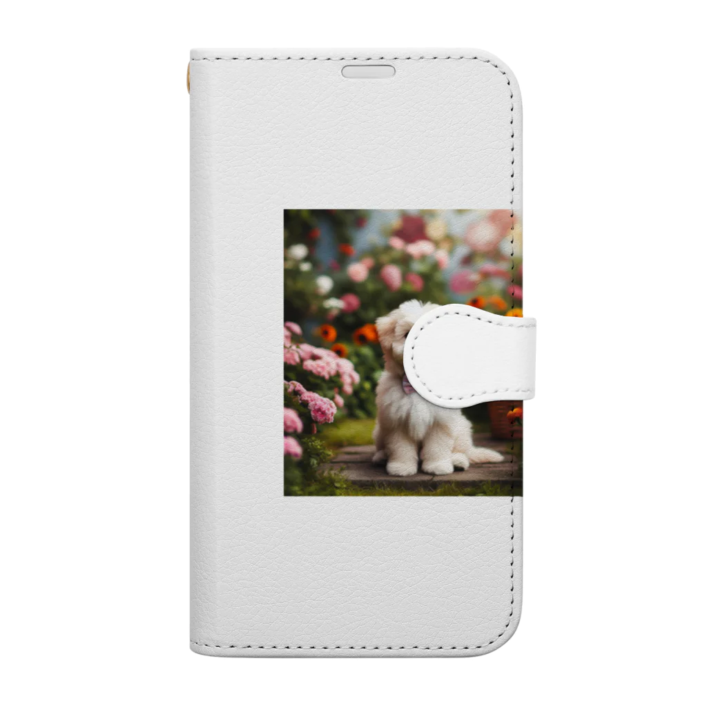 鈴木敏夫のはなを見るわんちゃんー Book-Style Smartphone Case