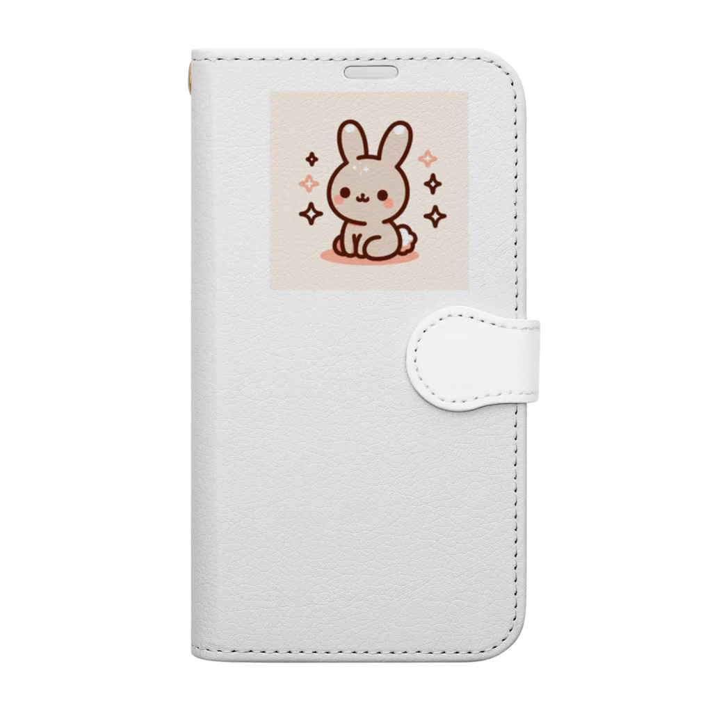 てぃえのきらきらうさぎ Book-Style Smartphone Case