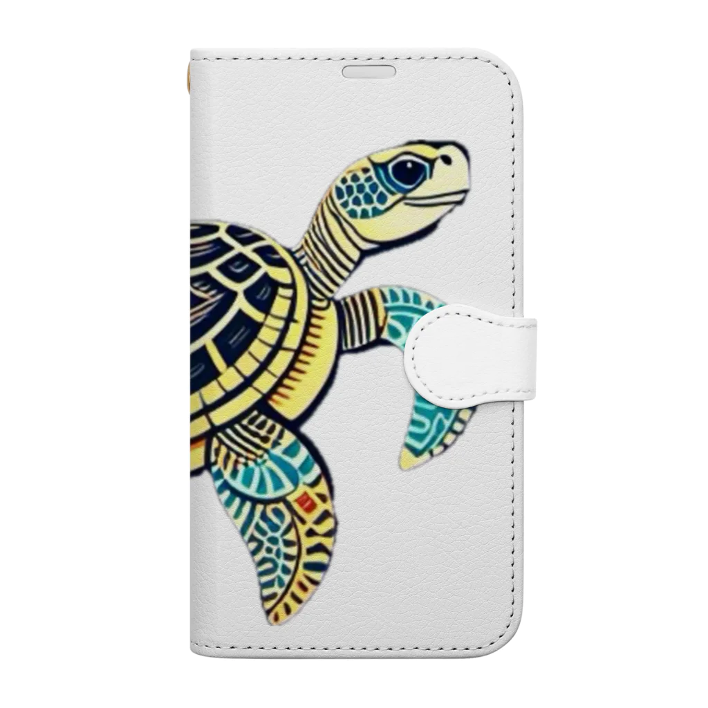 海坊主のトライバルートル Book-Style Smartphone Case