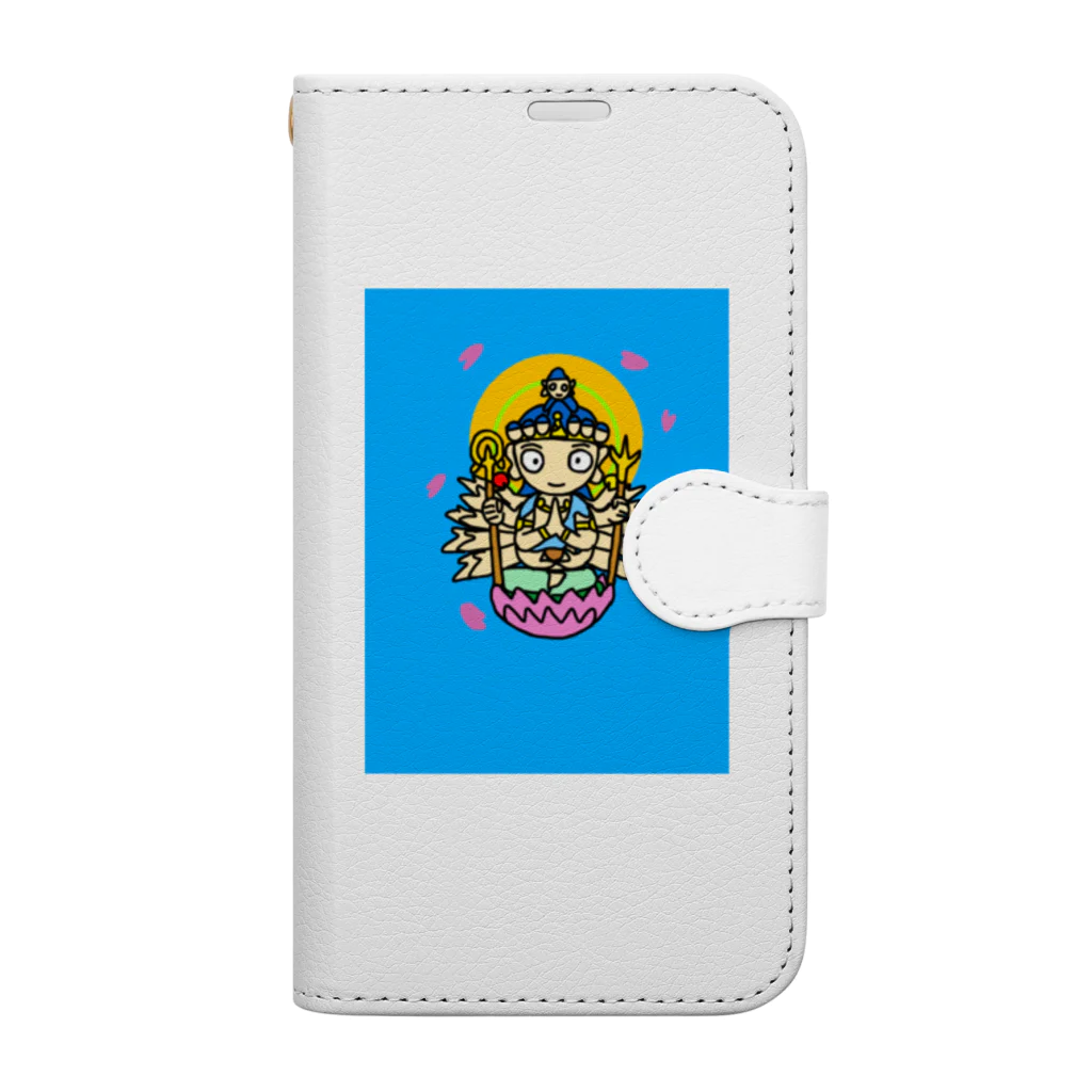 Renの仏画グッズのRenの仏画シリーズ(千手観音) Book-Style Smartphone Case