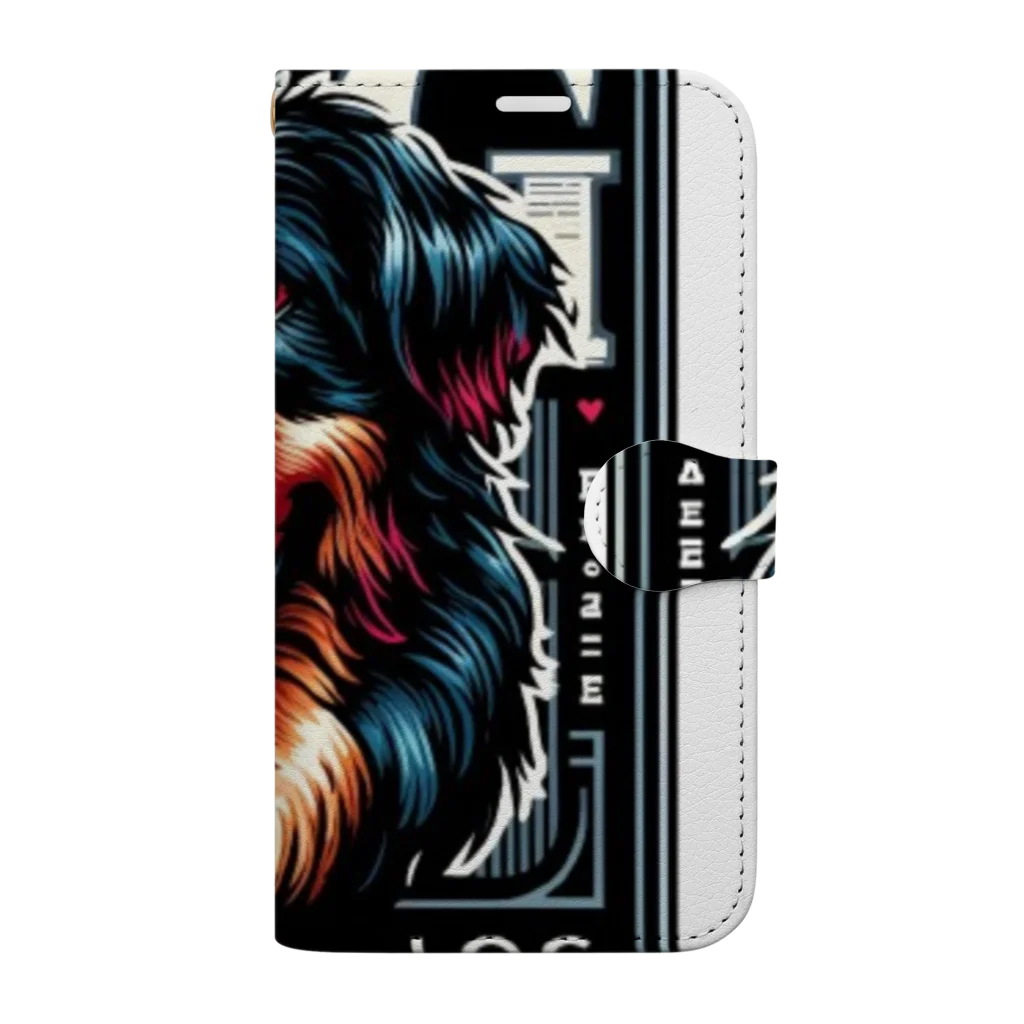 アニマルファッションのドッグスタイル Book-Style Smartphone Case