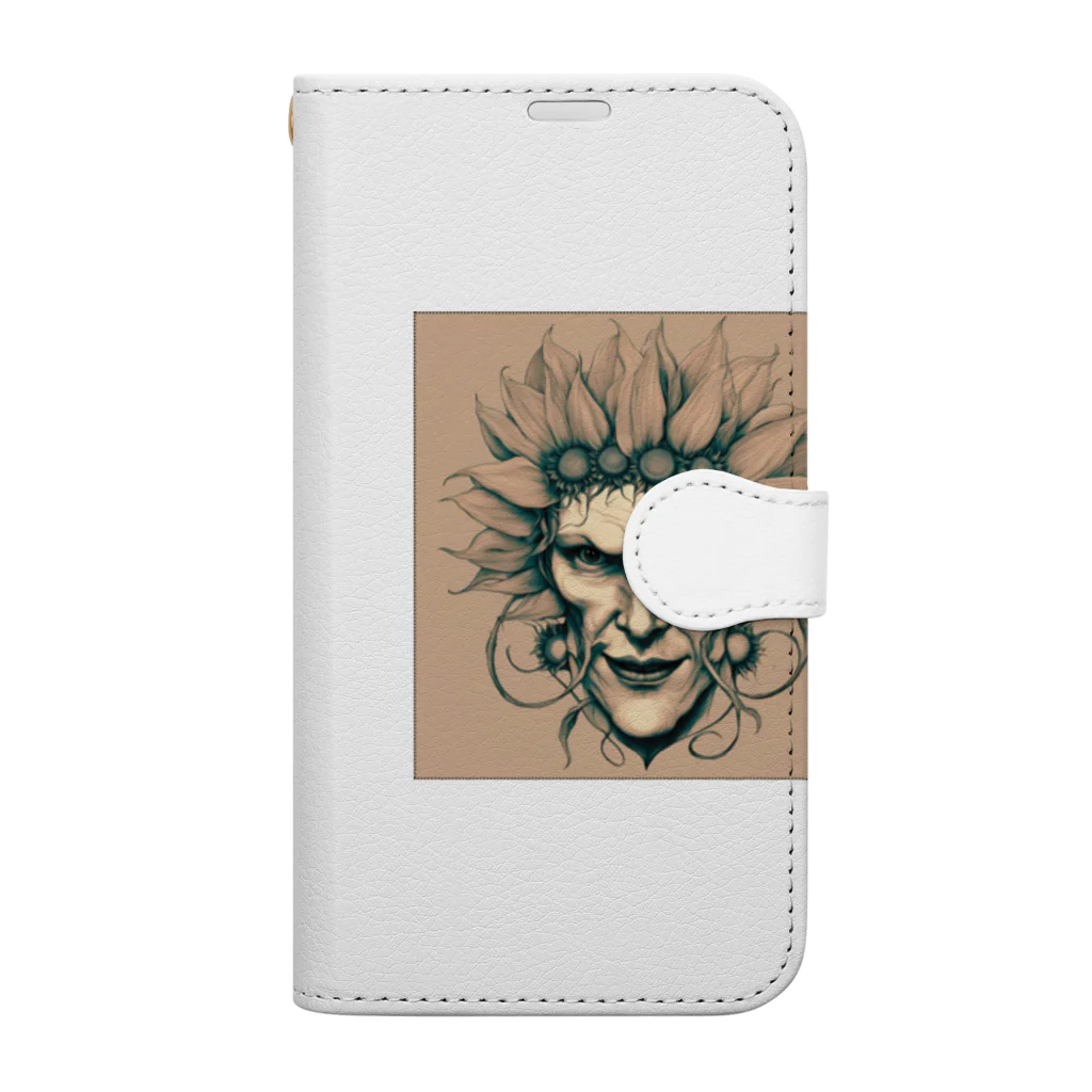 Koutan landの向日葵devil Book-Style Smartphone Case