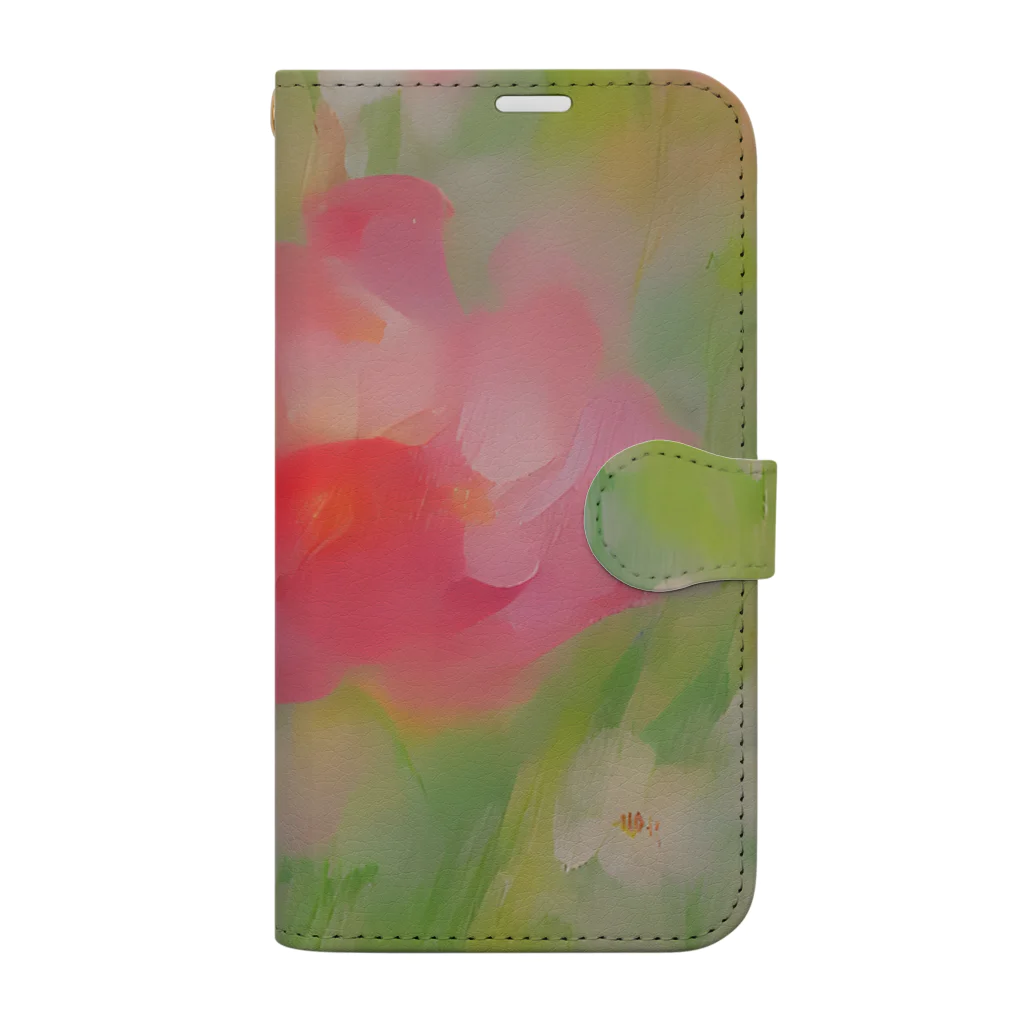 tleflower のFlower 手帳型スマホケース