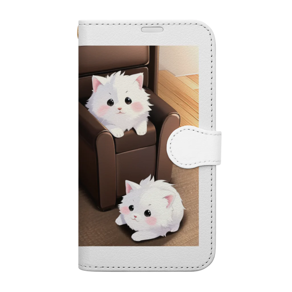 A.Mのモフモフ猫 Book-Style Smartphone Case