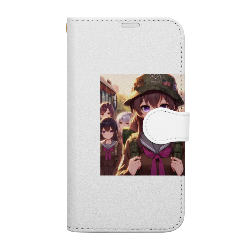 SWQAのソロキャンプjk Book-Style Smartphone Case