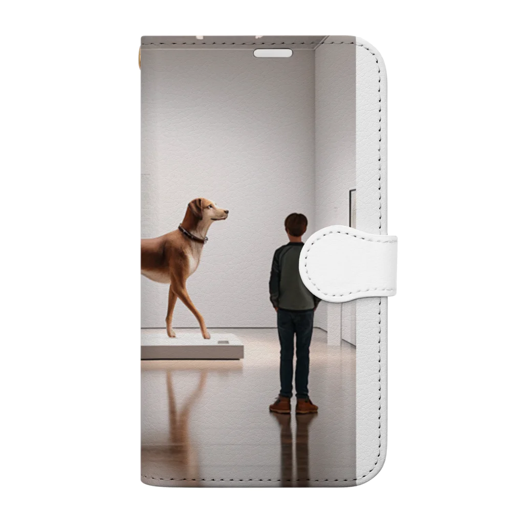 平野愛理の展示犬 Book-Style Smartphone Case