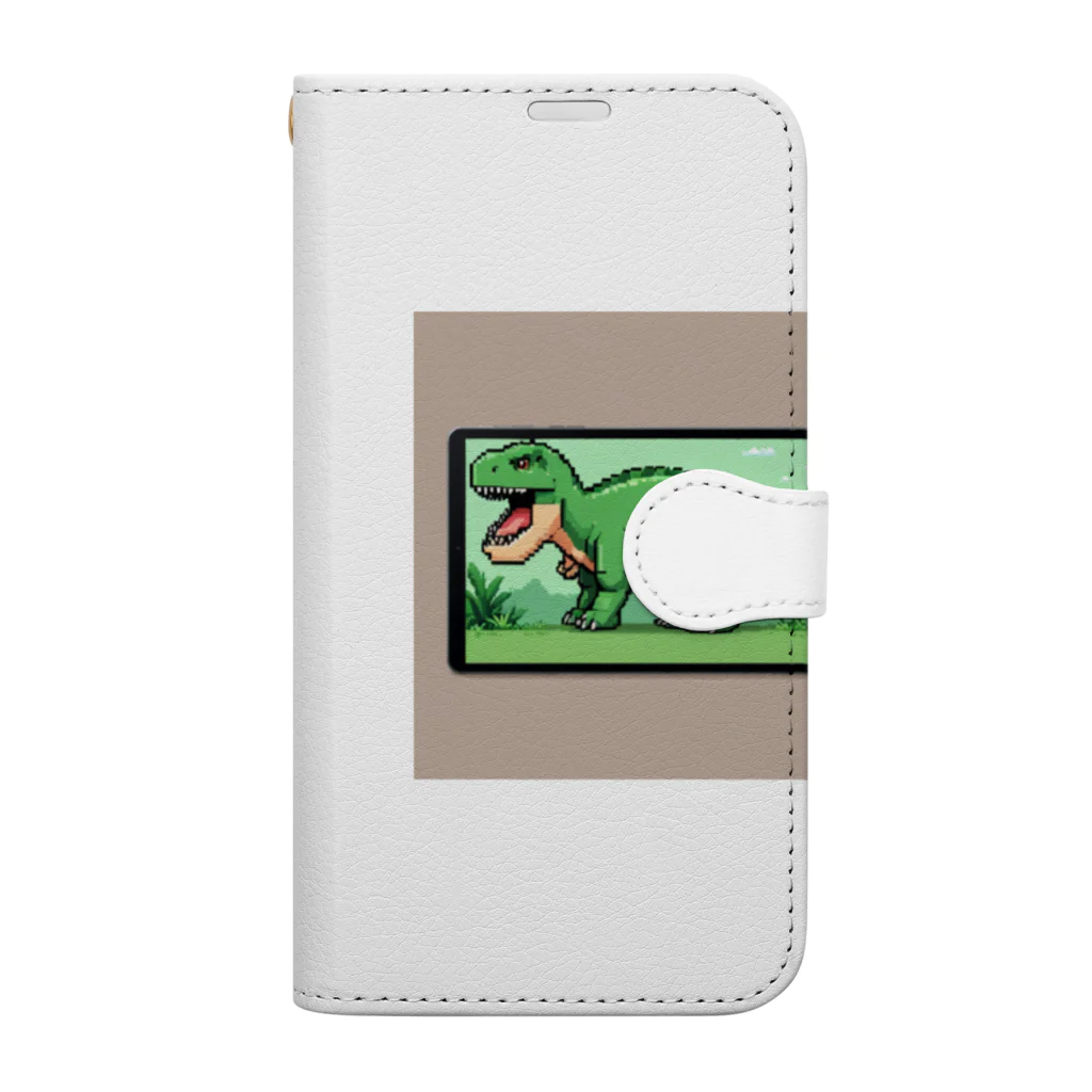 OTIRUBUTUBUTUのインテリアザウルス Book-Style Smartphone Case