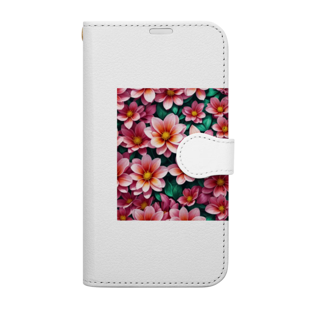 OTIRUBUTUBUTUの赤い花 Book-Style Smartphone Case