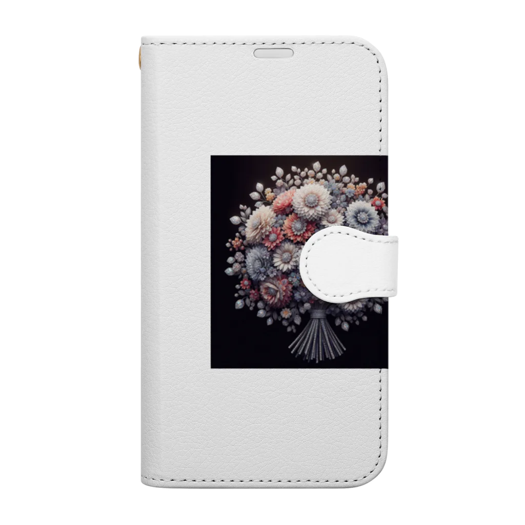 k8646のあなたへ送る素敵な花束 Book-Style Smartphone Case