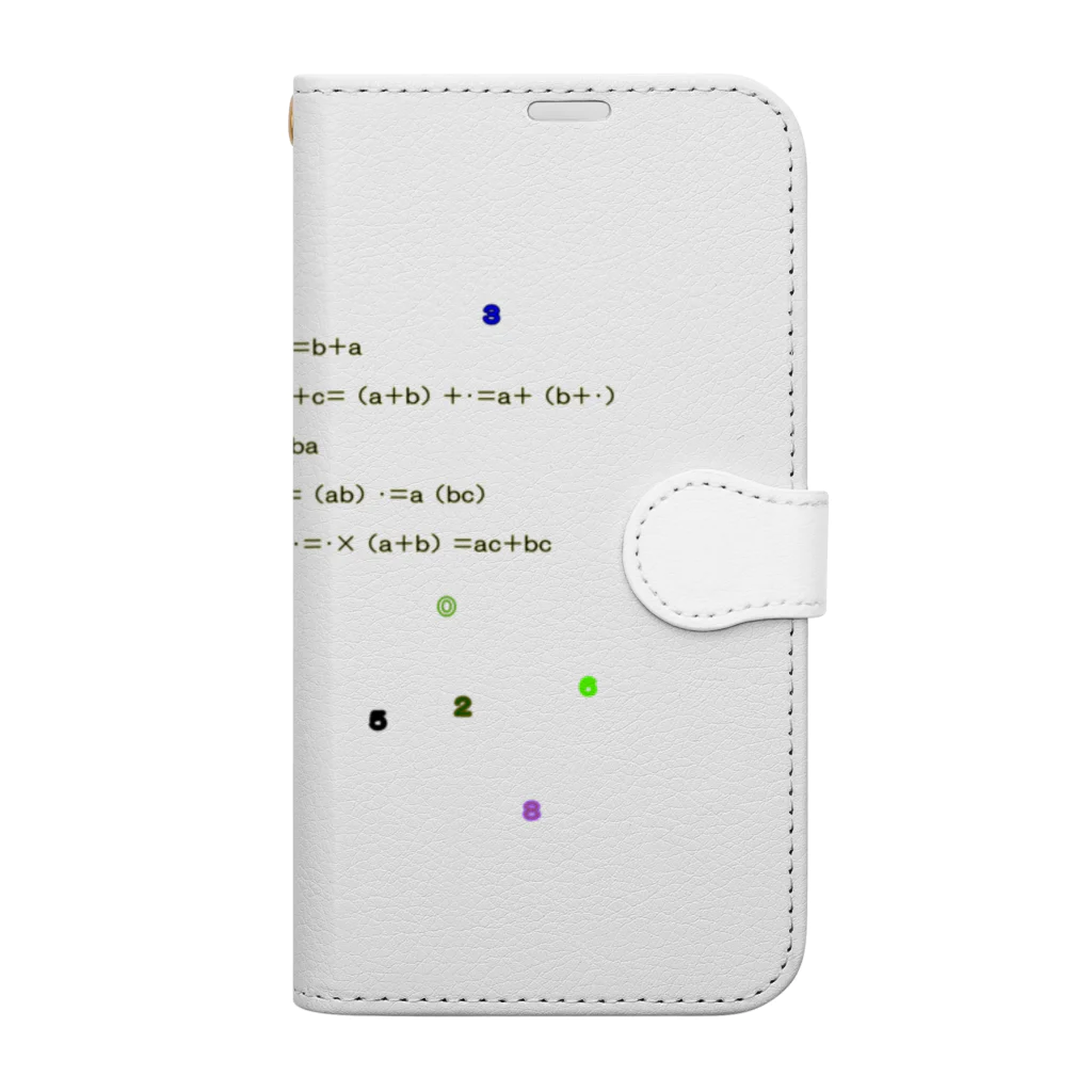 noiSutoaの交換法則、結合法則、そして分配法則 Book-Style Smartphone Case