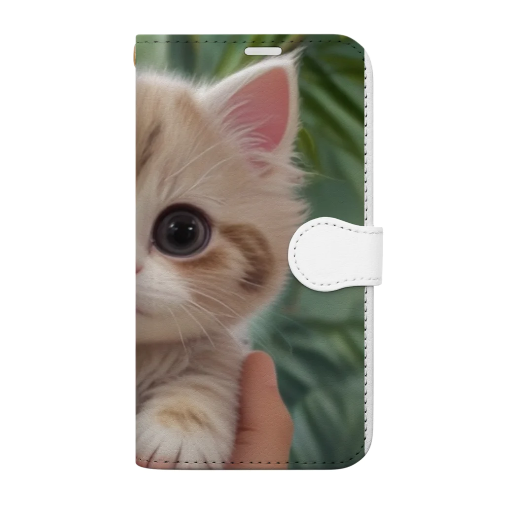 癒しの部屋🐾໒꒱の甘えん坊にゃんこ🐈🐾 Book-Style Smartphone Case