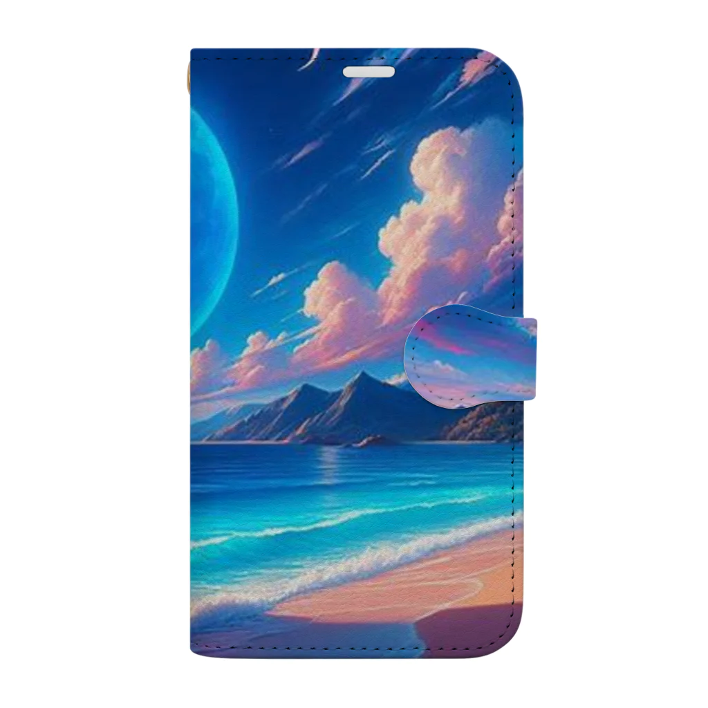 8kn356231の海 Book-Style Smartphone Case