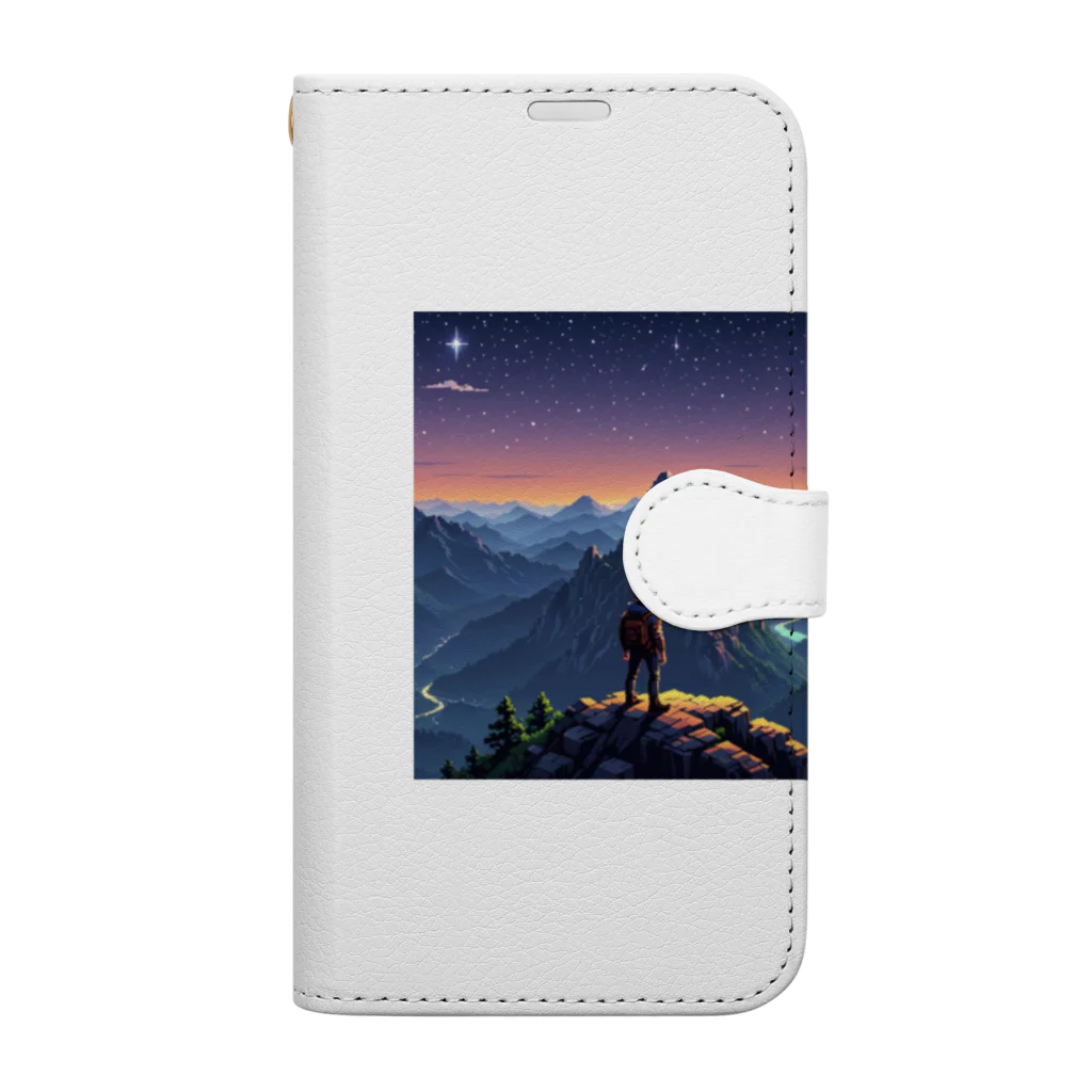 ドット絵賢者のドット絵シリーズ１よあけまえ Book-Style Smartphone Case