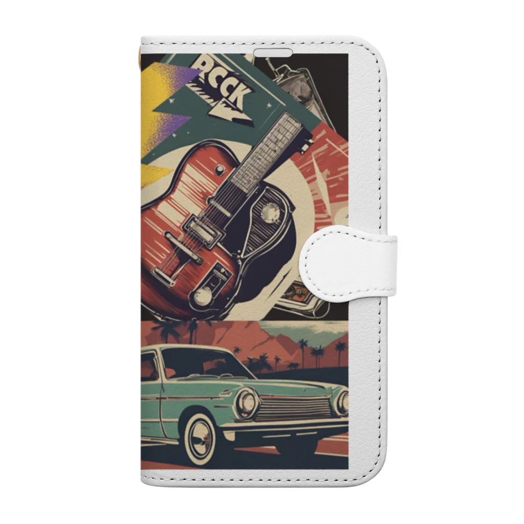 roses-0531のRockなきぶん Book-Style Smartphone Case