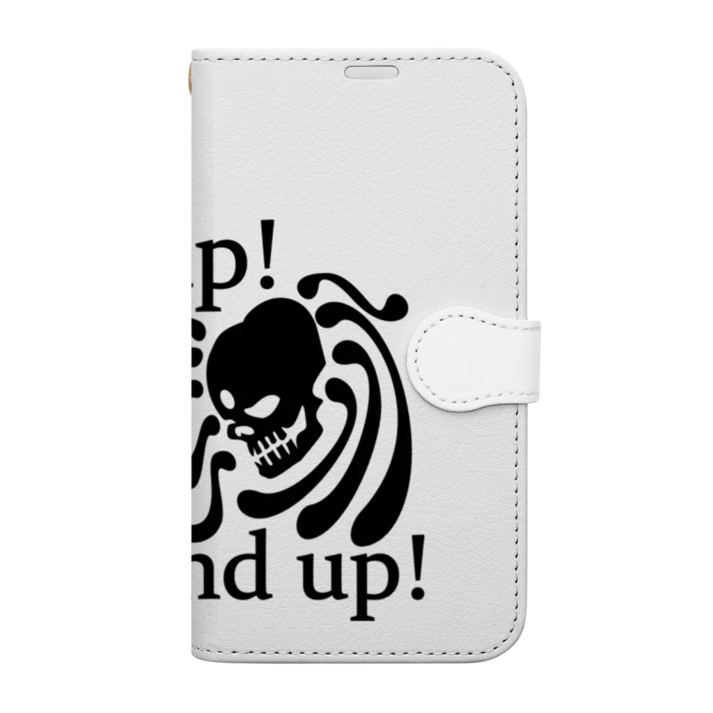 『NG （Niche・Gate）』ニッチゲート-- IN SUZURIのGet Up! Stand Up!(黒) Book-Style Smartphone Case