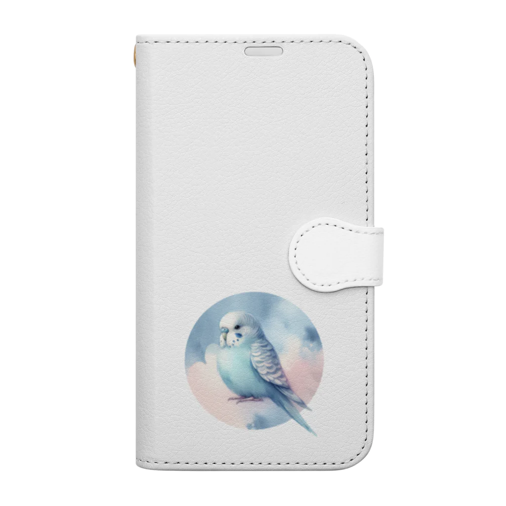 コトリショップのPuri セキセイインコ Book-Style Smartphone Case