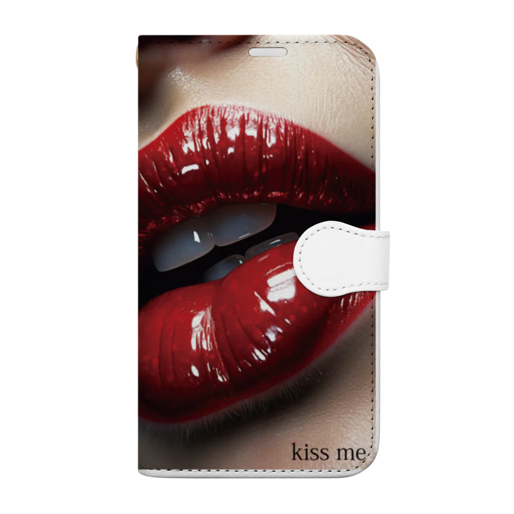 ニゴ猫　shopのkiss me Book-Style Smartphone Case