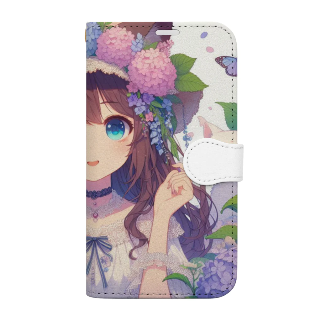 yos-1292583のねこニコばん Book-Style Smartphone Case