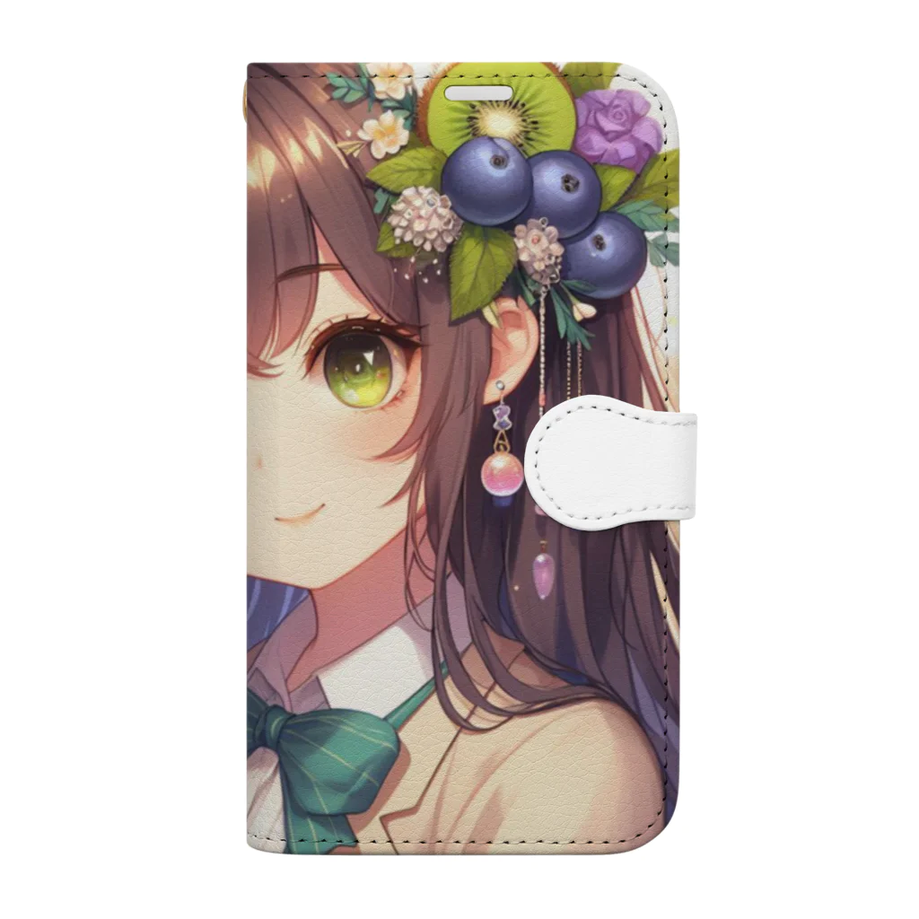 yos-1292583のねこニコばん Book-Style Smartphone Case