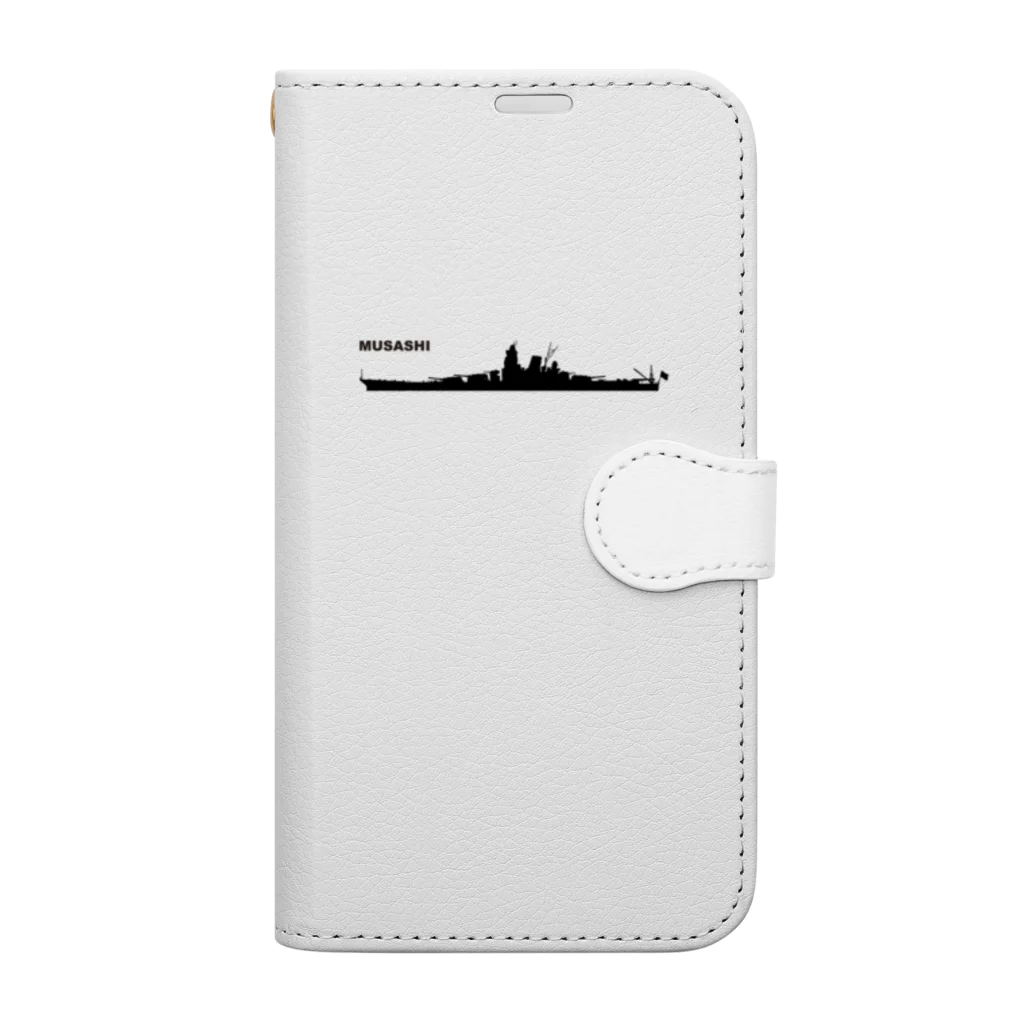 puikkoの軍艦　武蔵 Book-Style Smartphone Case