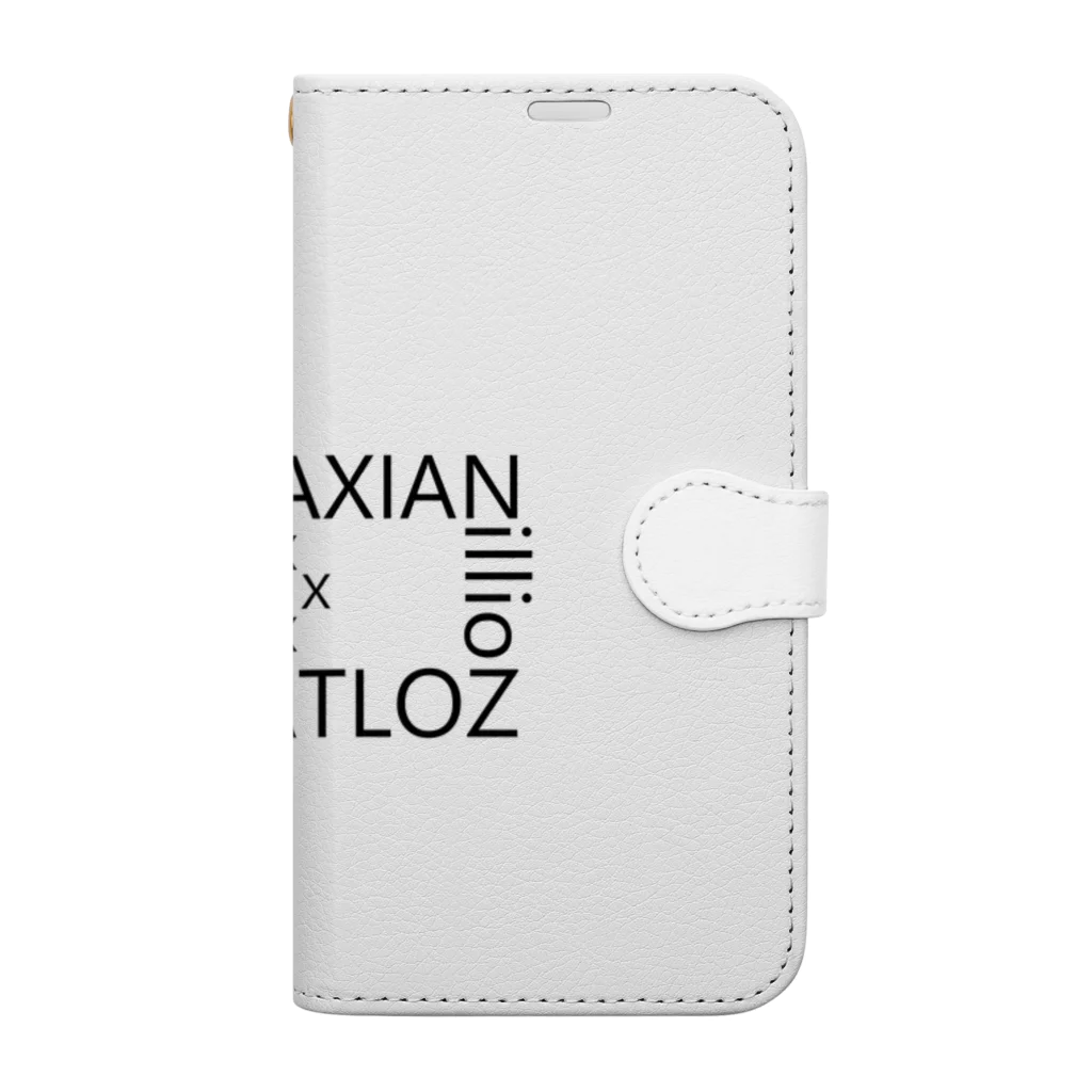 メガへクスのxxZOLTAXIANAIXATLOZxx（白） 手帳型スマホケース