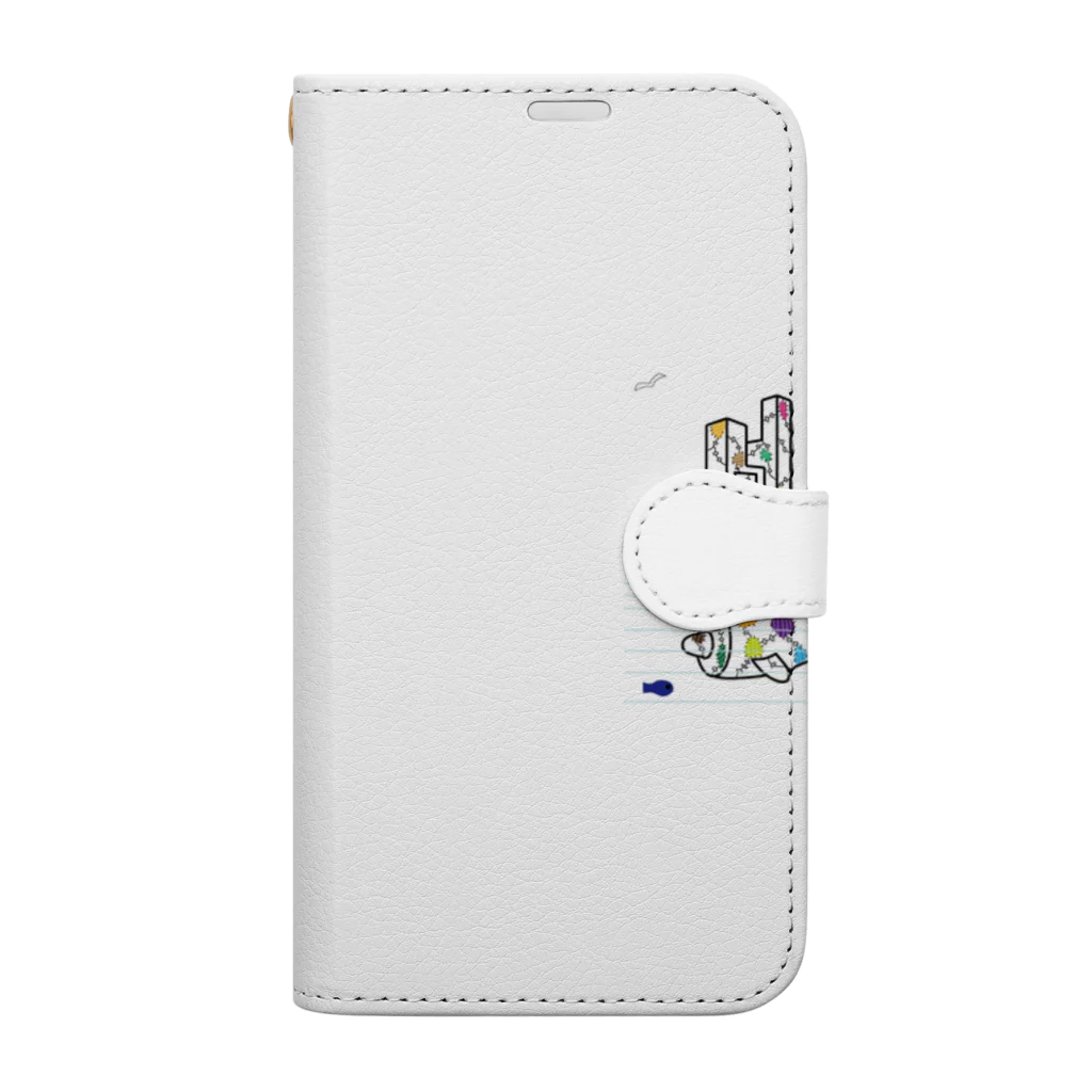 Noedewamaiのボロい潜水艦や港 Book-Style Smartphone Case