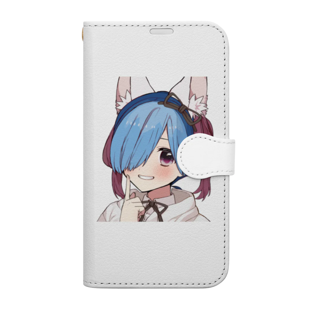 猫耳少女ののあ Book-Style Smartphone Case