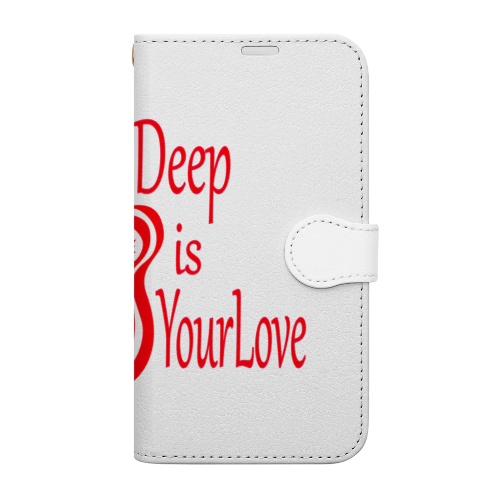 『NG （Niche・Gate）』ニッチゲート-- IN SUZURIのHow Deep Is Your Love（赤） Book-Style Smartphone Case